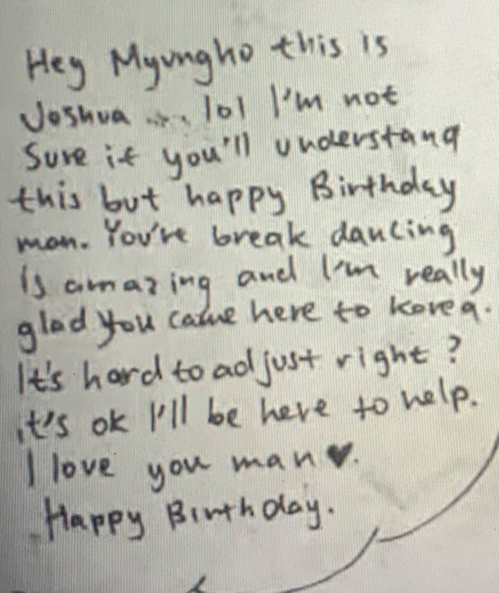 will forever treasure joshua’s birthday greeting for minghao during their pre-debut days 🥺🤍

🦌: “it’s hard to adjust right? it’s ok i’ll be here to help”

#2025MAMAVOTE #SEVENTEEN
