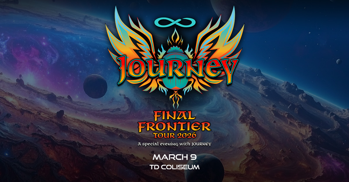 Hamilton, Journey is coming to TD Coliseum on March 9 for their FINAL FRONTIER TOUR! Tickets go on sale Friday, November 14 at 10AM — don’t miss their final tour.

🎟️ bit.ly/47YLSAf
