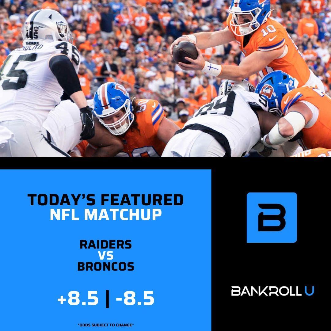 the_bankrollu's tweet photo. 🏈 The Broncos are coming off a defensive slugfest in Week 9's win over the Texans. 

Divisional games are always challenging, especially with the Raiders.

Who will win this TNF matchup?
Make Your Pick Here ➡️ https://t.co/SoeyUkvVc1

#nfl #football #nflpicks #sports https://t.co/H12EXjQkSe