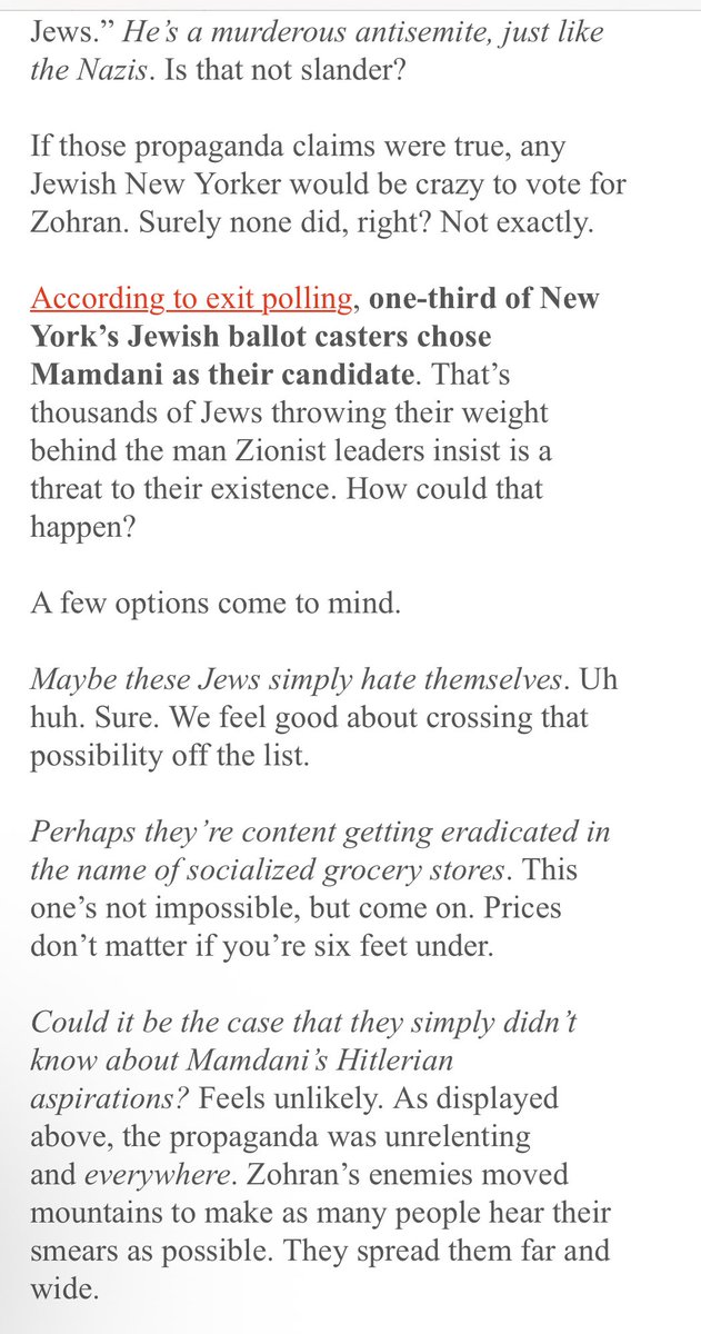 davereaboi's tweet image. INCREDIBLE. “Jews for Mamdani” is today’s commentary from Tucker Carlson—and it’s the most most illuminating he’s ever been on this subject (and the fact that, very conveniently for everyone involved, his definition of antisemitism doesn’t include wanting to murder and genocide…