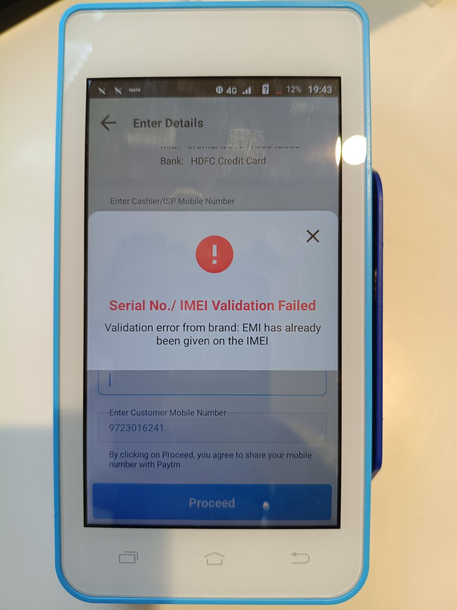 abhi290481's tweet photo. @cromaretail One more way to fool customers, offer is available and card is working, but your system shows emi already active on the given IMEI. How is this possible https://t.co/zrRhchJ6JL
