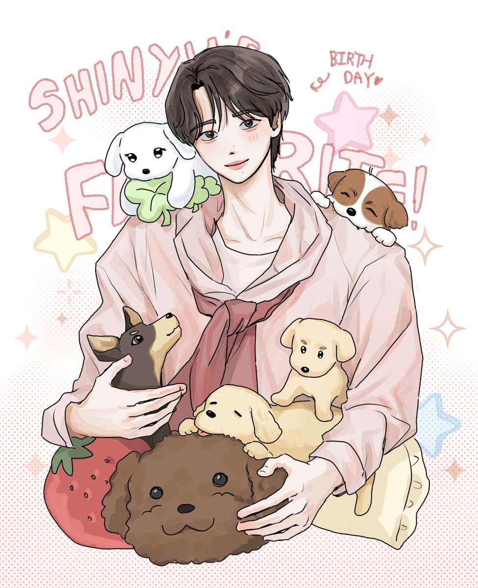 247kong's tweet photo. 다섯 강아지들과 행복한 생일 보내길!!!!
🐶🍓🥟

#신유생일축하할시간은있고
#HAPPY_SHINYU_DAY https://t.co/tAjZLgaQzx