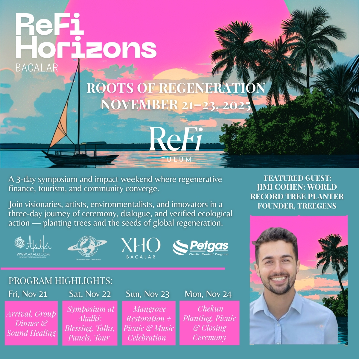 📢REFAM!!! 
OMG I'm going to actually meet <a href="/JimiCohen/">Jimi.tgn</a> in da flesh &amp; treegen will HUG treegen!! 🫂💫💚🌱
&amp; guess what REFAM?!?!?!
WE are going to PLANT some trees!! 
this will be epic!!
and we are looking for sponsors, supporters, collaborators...
WHO wants to come to Bacalar, the