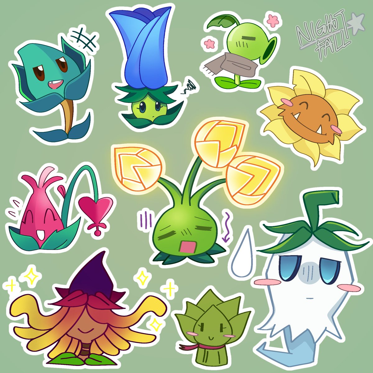 ALL_STAR_NO1's tweet image. random plants doodle

#pvz  #PvZ2
#pvzfanart
#pvzheroes
#plantsvszombies