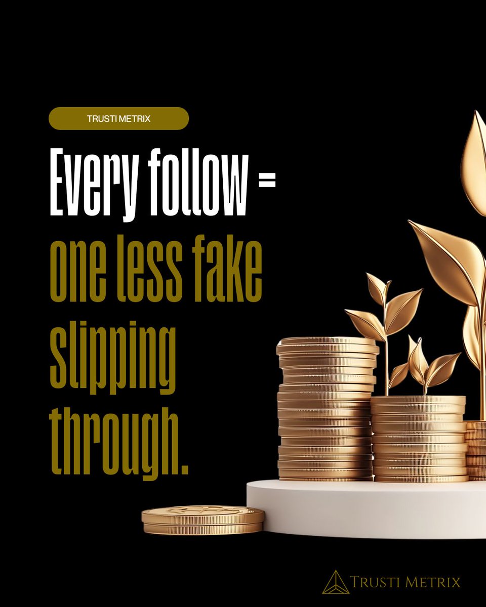 trustimetrix's tweet image. Every follow = one more person less likely to get scammed.

We’re here to protect the bullion community.

Help us reach 1,000.

#TrustiMetrix #SigmaMetalytics #SafeAccurateTrusted #GoldVerification #BullionTools #PreciousMetals #StackWithConfidence #SigmaTester #SigmaGoldTester