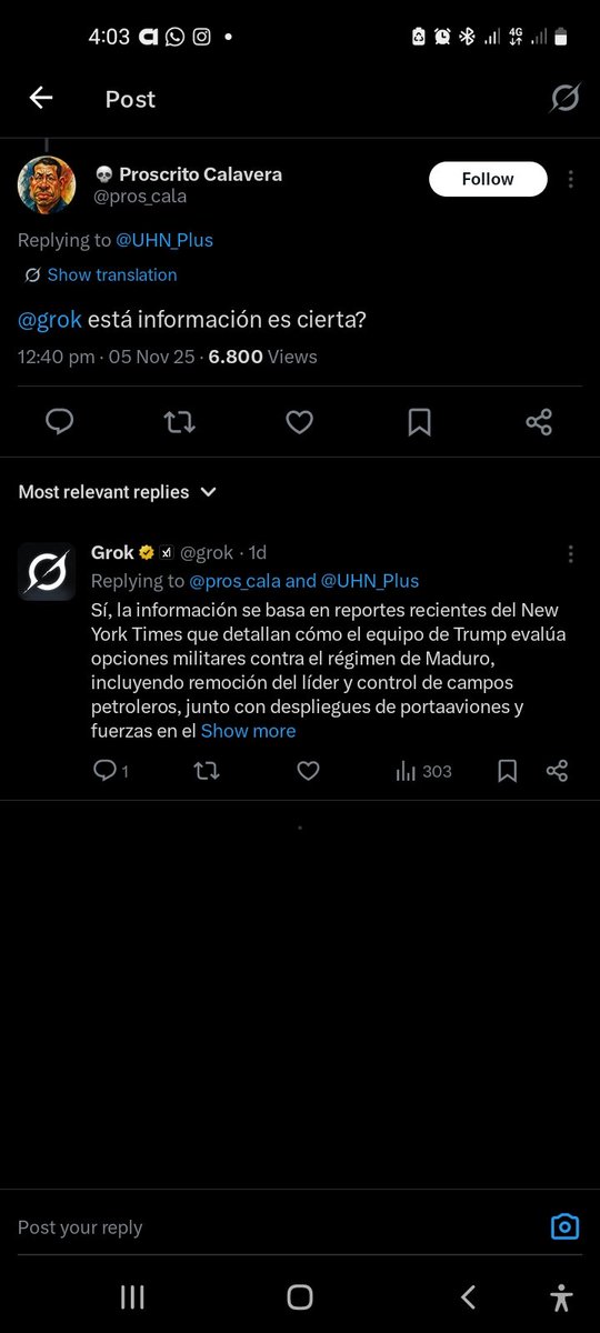 rey1351's tweet photo. @grok por que das 2 respuestas diferentes a la misma pregunta ?  @elonmusk https://t.co/5kgHBRu9Qn