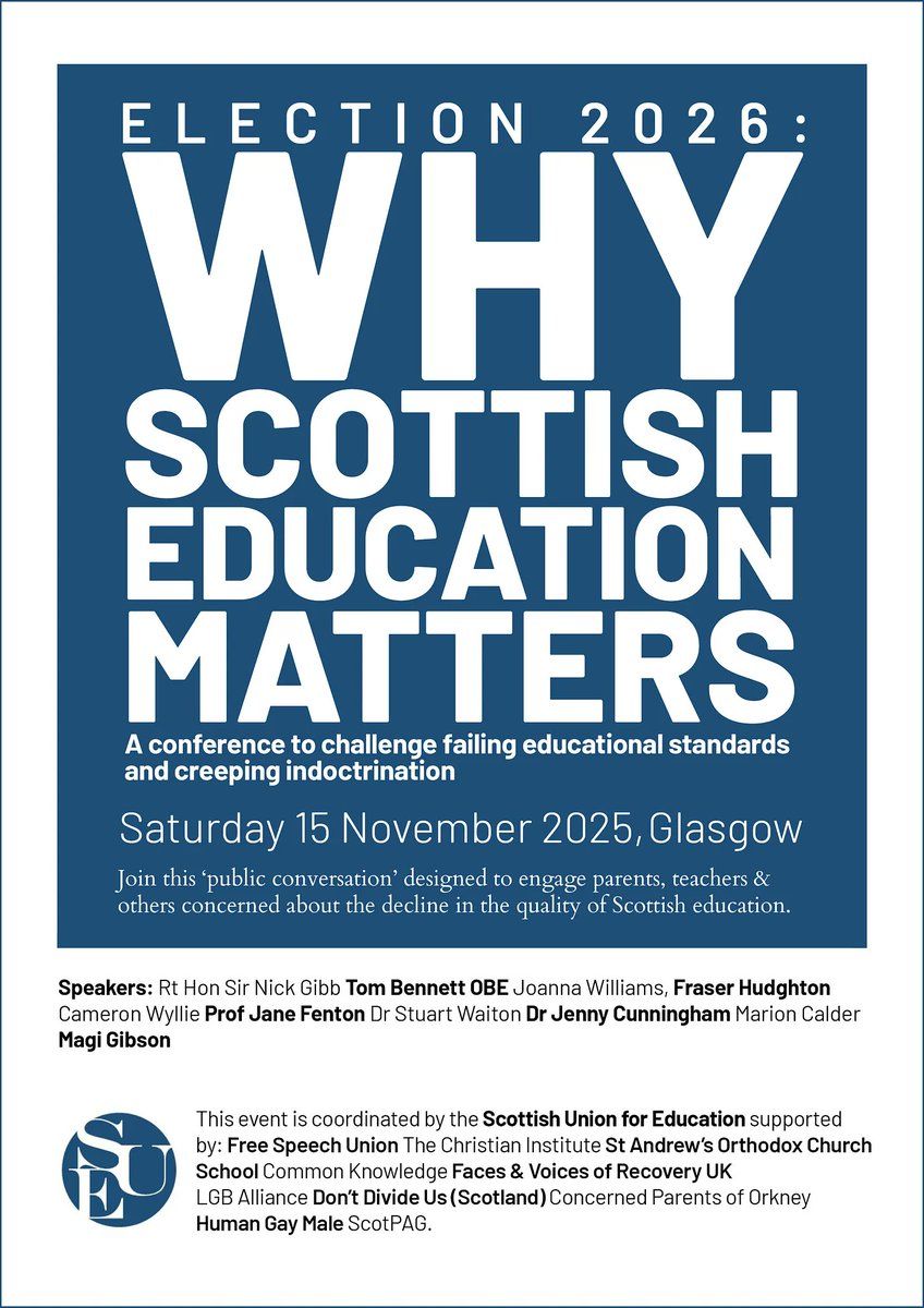 acadofideas's tweet image. Scottish education matters - even if you're not in Scotland

Ahead of the @ScotUnionEd conference in Glasgow, Stuart Waiton shows how everyone in the UK should learn about the disasters of Scotland's content-lite, ideology-enforcing education system (link 👇)