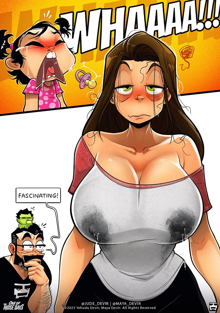 Got milk? 🫩🤔
 
ORDER OUR NEW BOOK, TODAY:
⭐️ ONE OF THOSE DAYS VOL.5! ⭐️

yehudadevir.com/product-page/o…

<a href="/YehudaDevir/">YEHUDA DeVIR OFFICIAL</a> | <a href="/maya_devir/">Maya Devir</a>