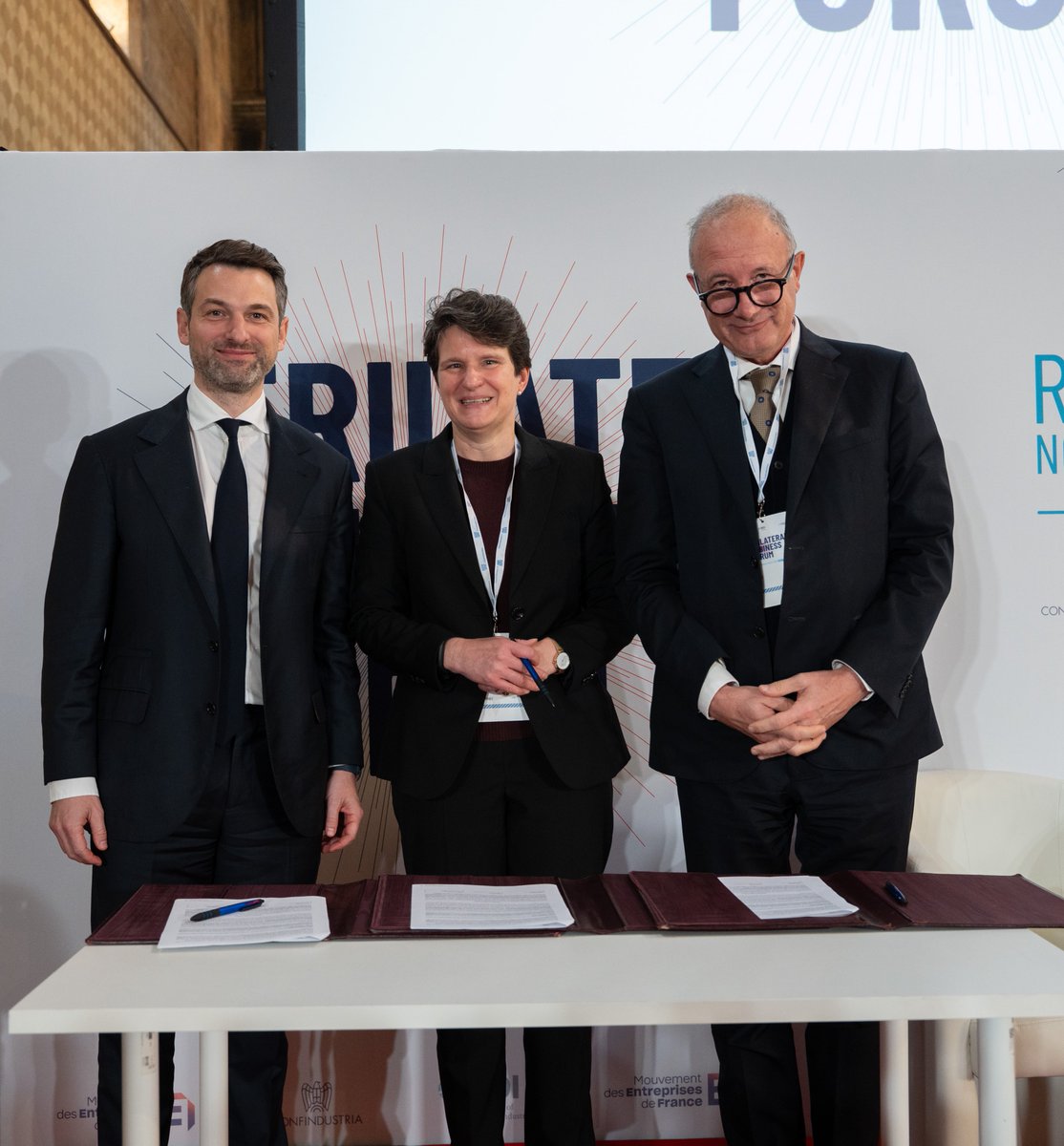 ConfindustriaEU's tweet image. 🇩🇪🇮🇹🇫🇷 After the 7th #Trilateralmeeting in Rome,@Der_BDI @Confindustria &amp;amp; @medef urge the 🇪🇺 to act against industrial decline. 

6⃣ key priorities: #simplification, #techneutrality, #techsovereignty, #MFF, #lifesciences, #defence.

🔗Joint statement ➡️ shorturl.at/1MzZ6