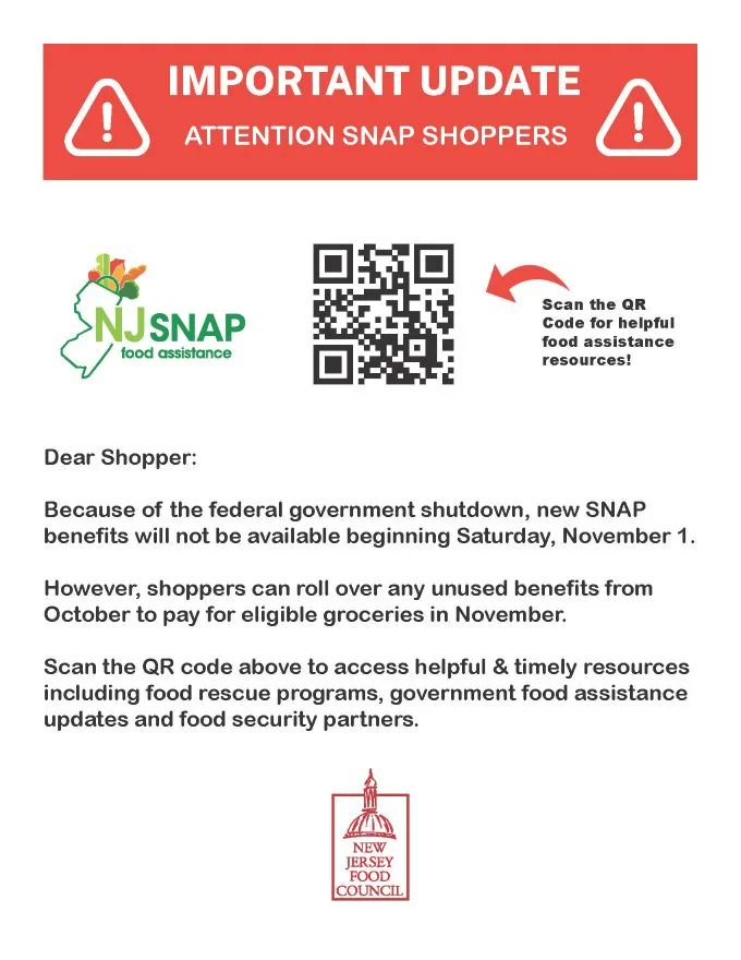 Help us reach more SNAP shoppers who may need resources during this time. Please continue to share and spread the word that food assistance resources can be found here: linktr.ee/SNAPNJ #NJFood #SNAP #FoodAssistance #NJSNAP