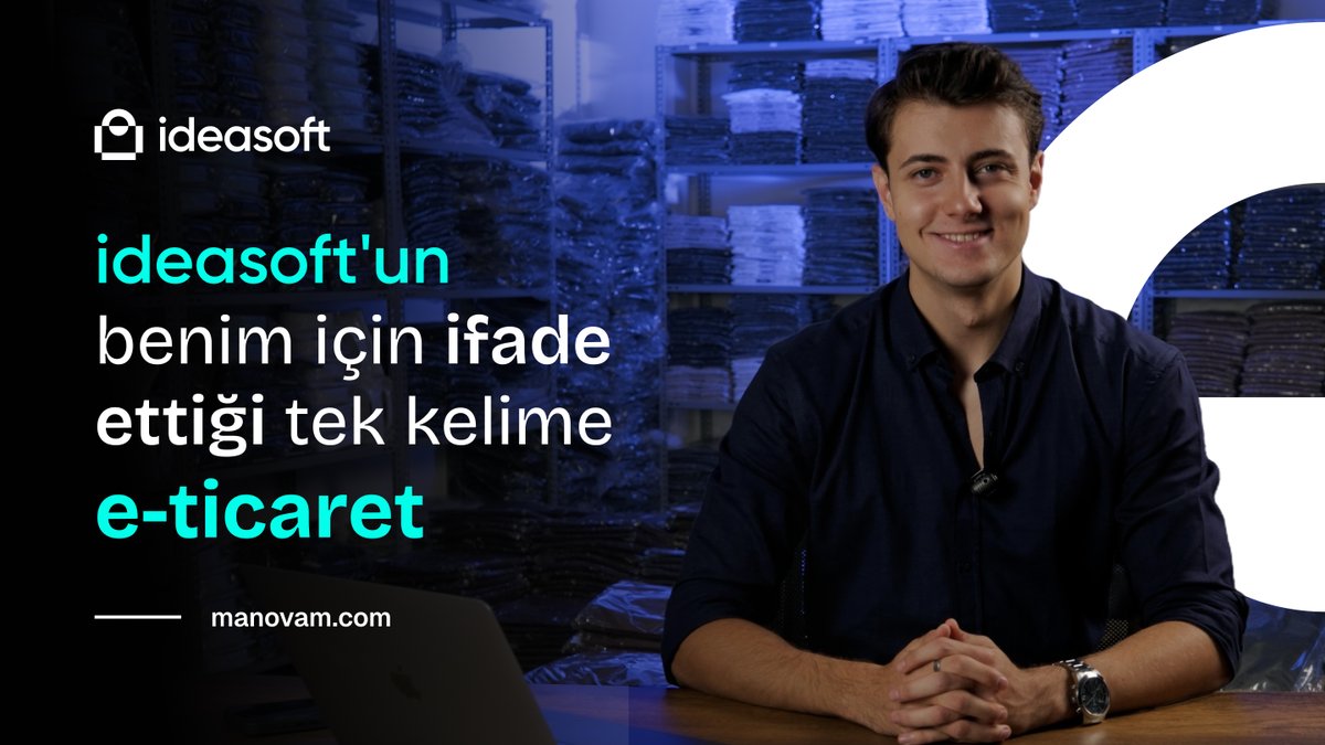 Manovam markasının kurucusu Emir Kaflı, kusursuz bir müşteri deneyimi yaşadığını ifade ettiği ideasoft ile e-ticarette nasıl başarıya ulaştığını anlatıyor. 

Birlikte çalışmaktan mutluluk duyduğumuz kullanıcımızla çektiğimiz videonun tamamı için: youtube.com/watch?v=cklTBC…