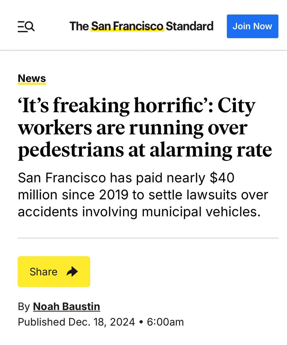 An autonomous vehicle hitting a cat is sad. Let’s check in on Union human drivers in San Francisco: