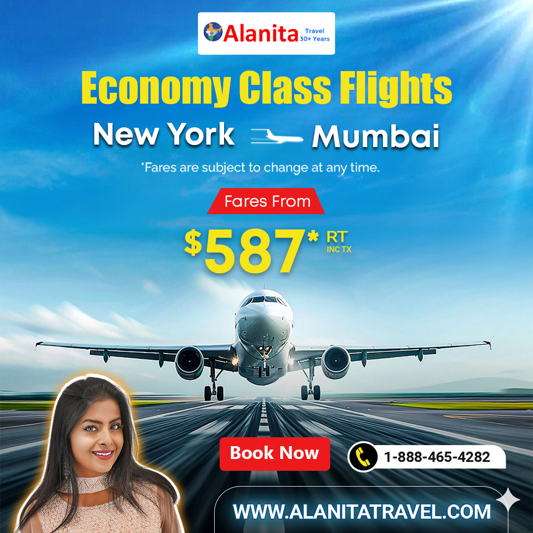 AlanitaT's tweet image. 💼Don’t miss this low fare from New York to Mumbai
✈ Economy fares starting at $587 *RT (incl. taxes)
⚡Limited-time offer — reserve today!

For more information,
👉👉air.alanitatravel.com/web/air/defaul…
📞📞Call +1-888-465-4282

#flightbooking #FlightTicketBooking #flightticketagency