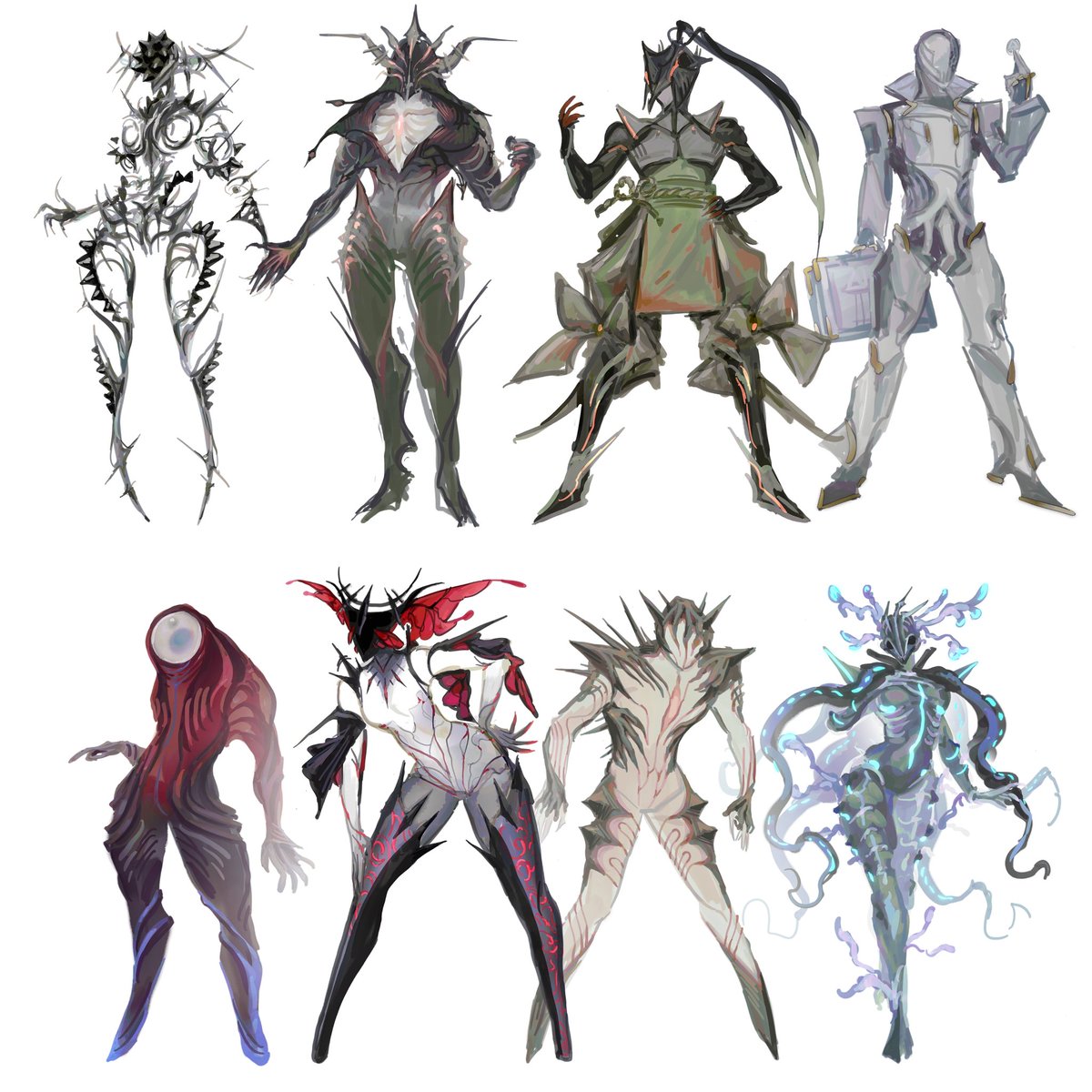 Made fanmade warframes for my friends #warframefanart