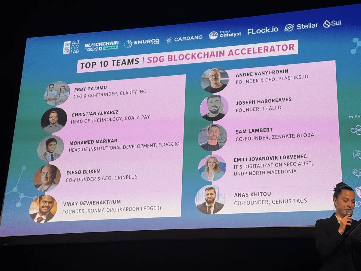 5/ Our Head of Institutional Development, <a href="/momarikar/">Mohammed Marikar</a>, presented one of our pilots — a blockchain-based parametric microinsurance and gender-responsive finance platform, co-developed with UNDP LAC and Dominican Republic and the University of Cambridge.