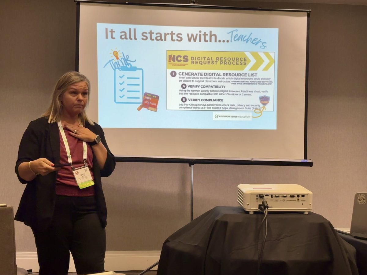 shebriej's tweet image. Way to go @MrsMathTech She shared information on the NCS Digital Request process! Great job my friend!! #GaETC