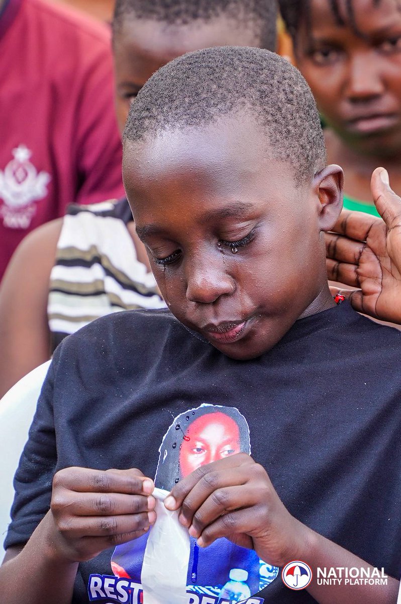 Today, the young soul (son to John Bosco Kibalalama) buried the mother!
Will he ever see the father again?
Where is <a href="/SamMugumya/">MUGUMYA SAM</a> ?
Where are the 17 other Ugandans abducted 5 years ago?
This country owes its citizens, especially the younger ones, better!
#FreePoliticalPrisoners