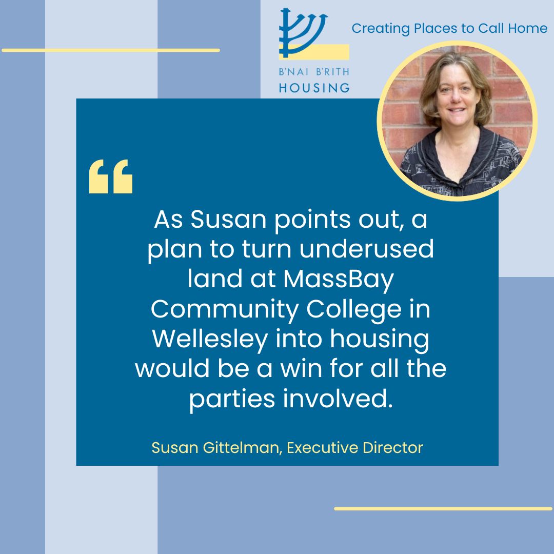 A Win, Win, Win is possible in Wellesley! In her latest Banker &amp; Tradesman Op-Ed, Susan Gittelman explores how the State Land for Homes Initiative can unlock underused public land to create much-needed housing — benefiting communities, institutions, and the Commonwealth alike.