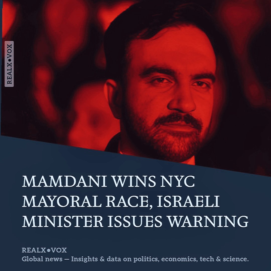 🚨 MAMDANI WINS NYC MAYORAL RACE, ISRAELI MINISTER ISSUES WARNING 🇺🇲 After Zohran Mamdani won New York’s mayoral election, Israeli minister Amichai Chikli urged Jewish residents to leave the city, labeling Mamdani a “Hamas supporter.”  #NYC #Mamdani #Politics #Israel  - Source