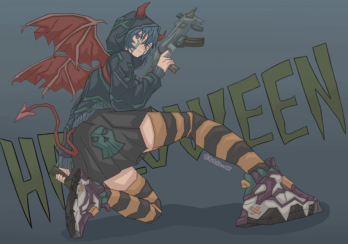 One year of difference in Halloween art