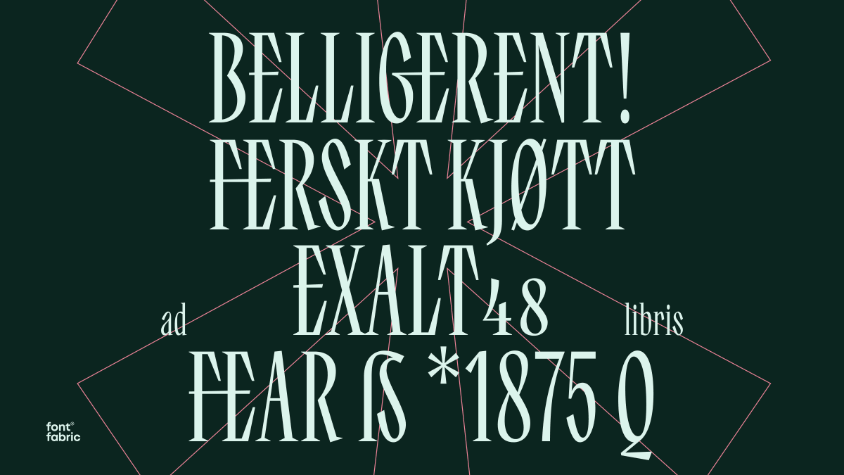 Fontfabric's tweet photo. Trixy, our brand new condensed serif, is finally out! 📷
If you need headlines that truly scream personality, this is your typeface.
It's high-contrast, bold, and inspired by cool, experimental Soviet-era book covers.
👉 Get Trixy today: https://t.co/ZbTDO77U8B https://t.co/UPC6U0dE56