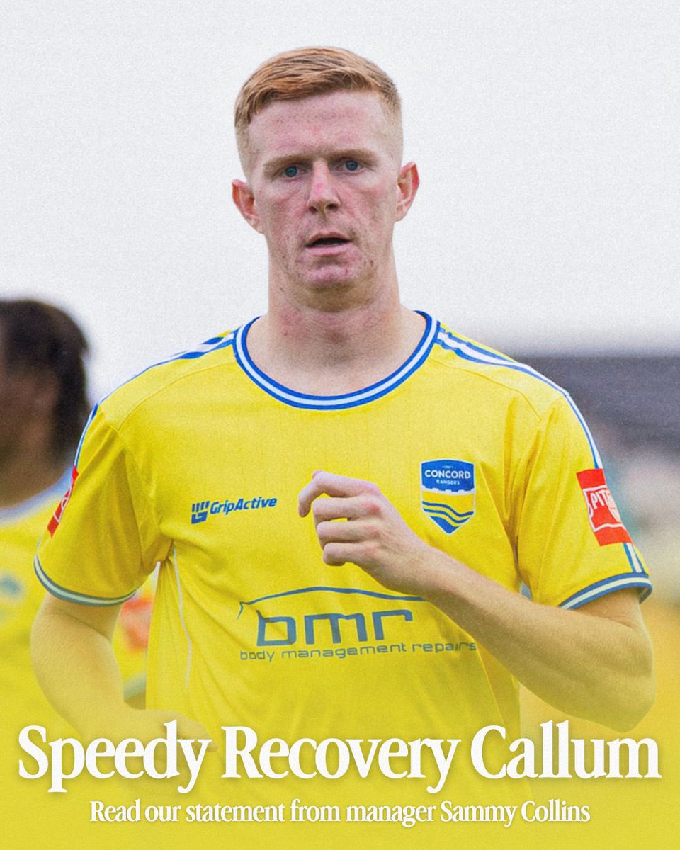ConcordRangers's tweet photo. An update on Callum Knowlden⬇️

We wish you a speedy recovery Cal💛💙

#YAMC💛💙 https://t.co/YBxz4R8eG4