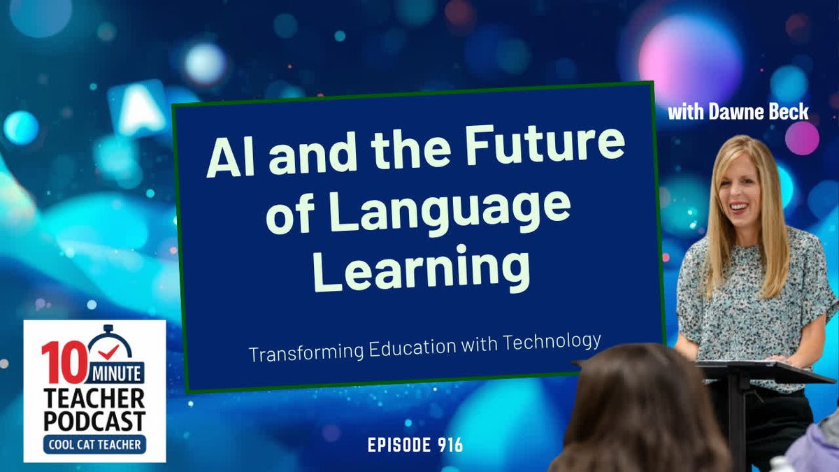 coolcatteacher's tweet image. Boost your Spanish class with Dawne Beck’s tips on using AI and games! Listen to her inspiring story: coolcatteacher.com/e916?utm_campa… #LanguageLearning #EdTech #SpanishTeachers