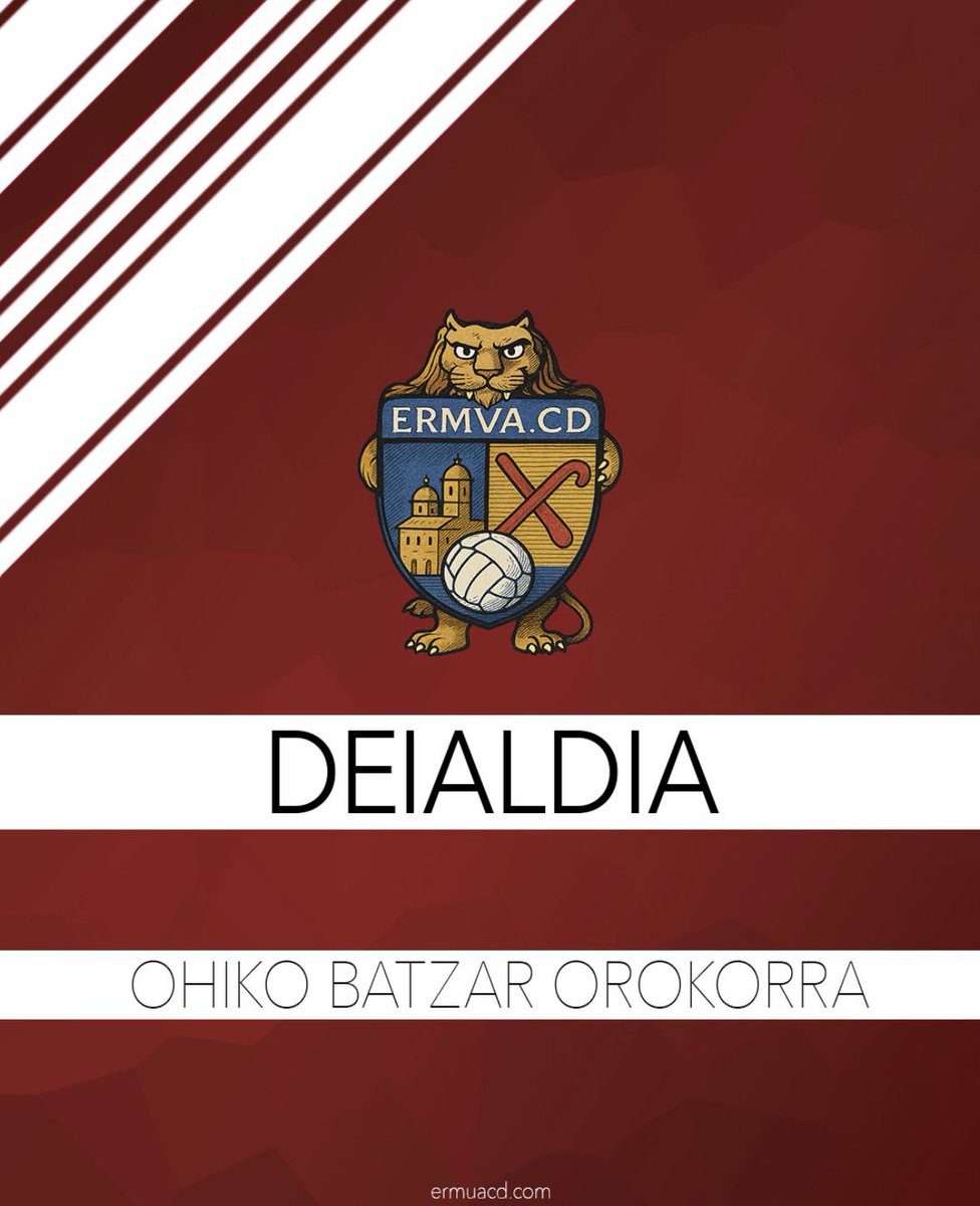 ermua_cd's tweet image. 📣 DEIALDIA – OHIKO BATZAR OROKORRA

Data: 2025eko azaroaren 14a 
Lekua: LOBIANO 
Lehen deialdia: 18:00 
Bigarren deialdia: 18:30

GAI-ZERRENDA:
🔹 1. 2024-2025 denboraldiaren balantzea 
🔹 2. 2024-2025 kontuen onarpena 
🔹 3. *Ermua CDren dimentsioa*
🔹 4. 75. Urteurrenaren