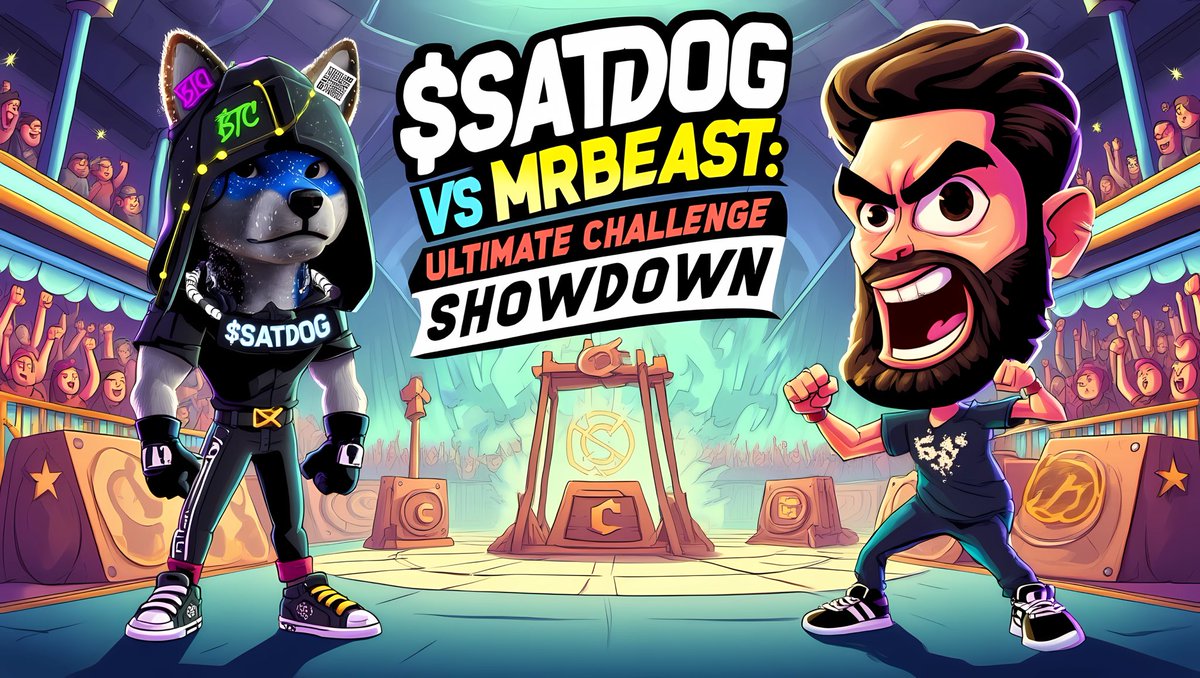 The battle nobody asked for, but everyone needed! $SATDOG vs MrBeast. Who will win the 'Ultimate Challenge' of giving away the most money without losing their sanity? 🤑 #UltimateShowdown #CryptoVsContent"