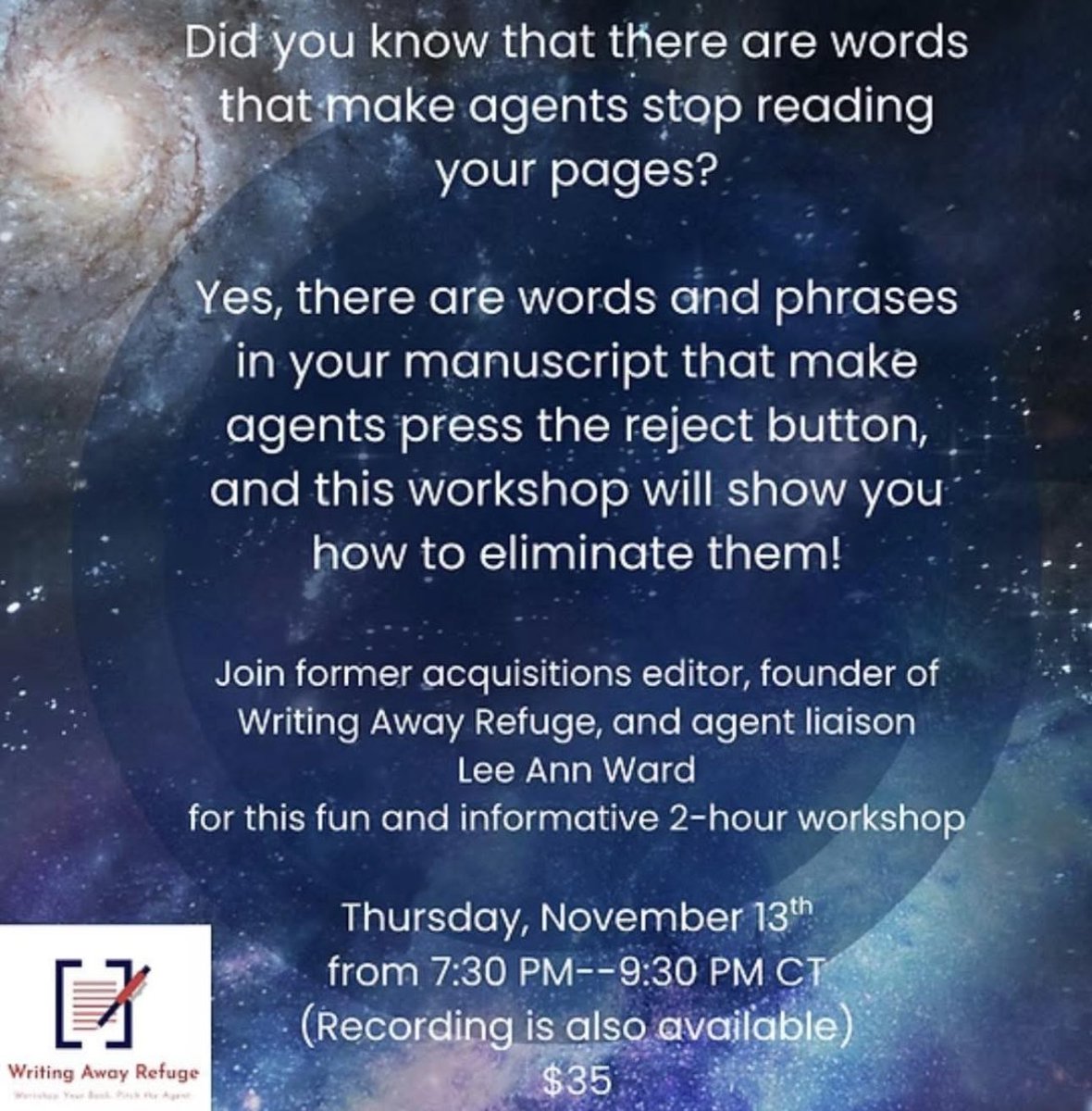 Could a few simple words be killing your shot with a literary agent?

Yes, there are words you should avoid in your manuscript.

#writingawayrefuge #writingcommunity #writer #amquerying #amwriting #WritersLife #WritingMasterclass

writingawayrefuge.com/about-5-30