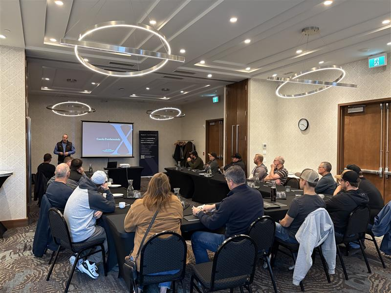 StoneX_Bell's tweet image. Full house this AM in Saskatoon! growers have gathered to get a little bit of insights on market volatility and weathering the storm!