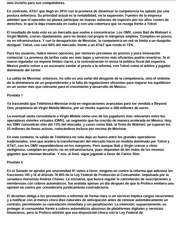 FelipeLeonLopez's tweet photo. La salida de Movistar, mala señal para México @MarioMal https://t.co/NjtjDAZLs7