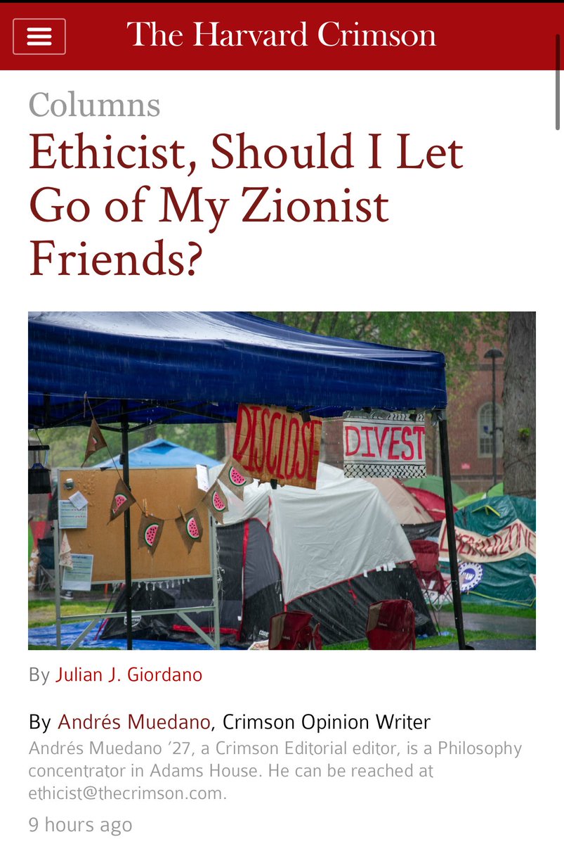 ShabbosK's tweet photo. Can you imagine Harvard asking if we should let go of our radical Muslim friend? 

Or our queer socialist friend? 

What snobby, pseudo-intellectual brats who believe they are far more sophisticated than they actually are.

The future is the Crimson Tide, not Harvard Crimson! https://t.co/UeM3AJhOPu