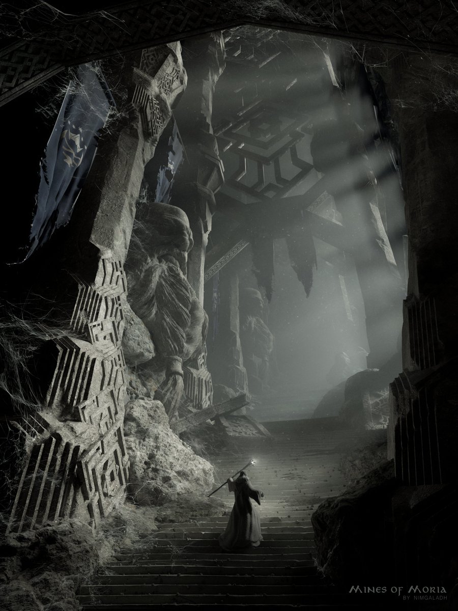 nimgaladh's tweet photo. Gandalf's first Journey through Mines of Moria, Alone in the Depths

artwork by me https://t.co/DiZJxQdDcn