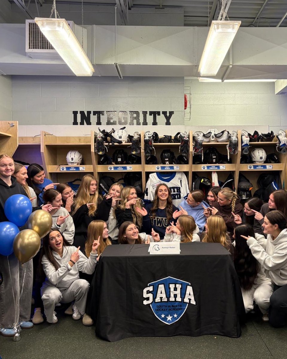 SAHockeyAcademy's tweet photo. Shout out to third year SAHA Female U18 Prep forward Kamryn Reiber who signed with Trinity Western University for the 2026/27 school year last spring!

#SAHA #CSSHL https://t.co/K4Z5MQqAsF