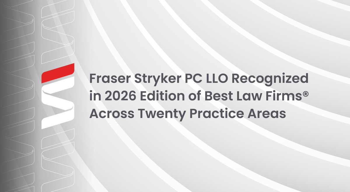 We're proud to share that twenty of Fraser Stryker’s practice areas have been recognized in the 2026 edition of Best Law Firms®! Thirteen of those earned a Tier 1 ranking in the Omaha Metro area, a testament to our team's dedication.

🔗See the list here: fraserstryker.com/fraser-stryker…