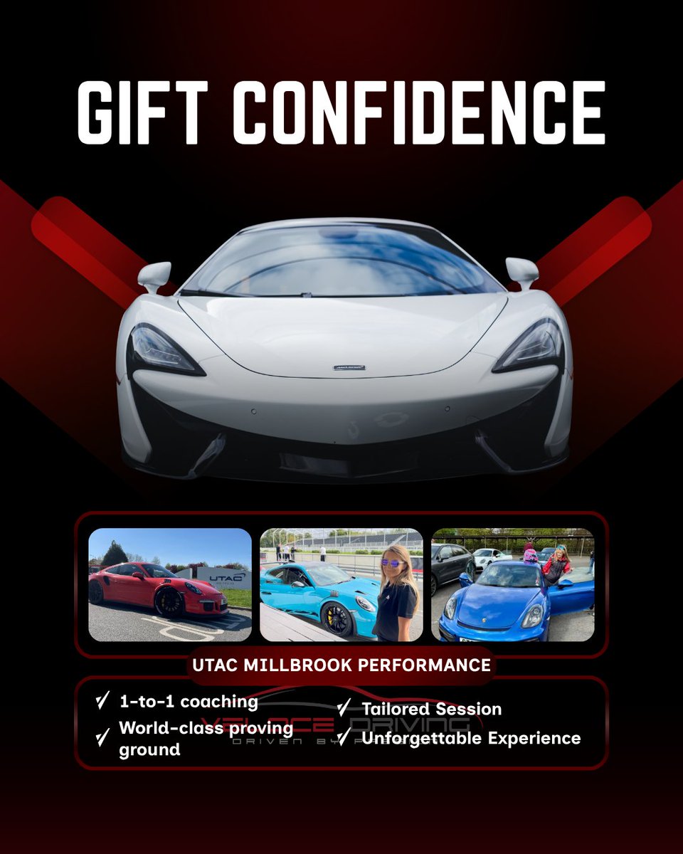 DrivingVeloce's tweet image. Give a gift that outlasts the wrapping. Precision, control and confidence at UTAC Millbrook, delivered 1 to 1 in a private, real world proving ground. 

#VeloceDriving #UTACMillbrook #PerformanceDriving #AdvancedDriverCoaching #SupercarTraining #DriverDevelopment #GiftExperience