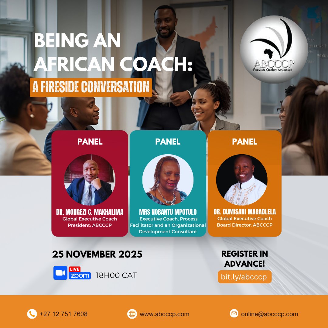 🖤 Calling All African Coaches &amp; Consultants, let’s talk to each other!🌍

What does it really mean to coach from an African perspective? 
Let’s share our journeys, challenges &amp; wisdom. 

🗣️ Join the convo → bit.ly/abcccp   

#AfricanCoaches #CoachingCircle #ABCCCP