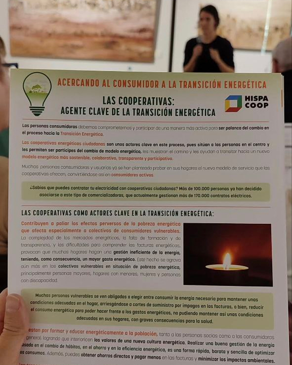 ¡El taller de facturación en Villaviciosa de Odón fue un éxito! Aprendimos a leer la factura eléctrica, detectar errores y conocer el bono social para reducir la vulnerabilidad energética, junto a la Corriente e Hispacoop

¡Gracias a todas las personas que vinisteis! 💪