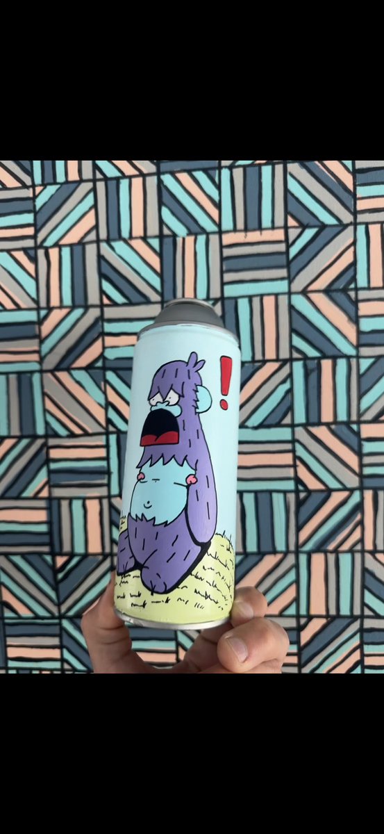 This hand painted spray paint can be yours. Listed in the nip shop rn