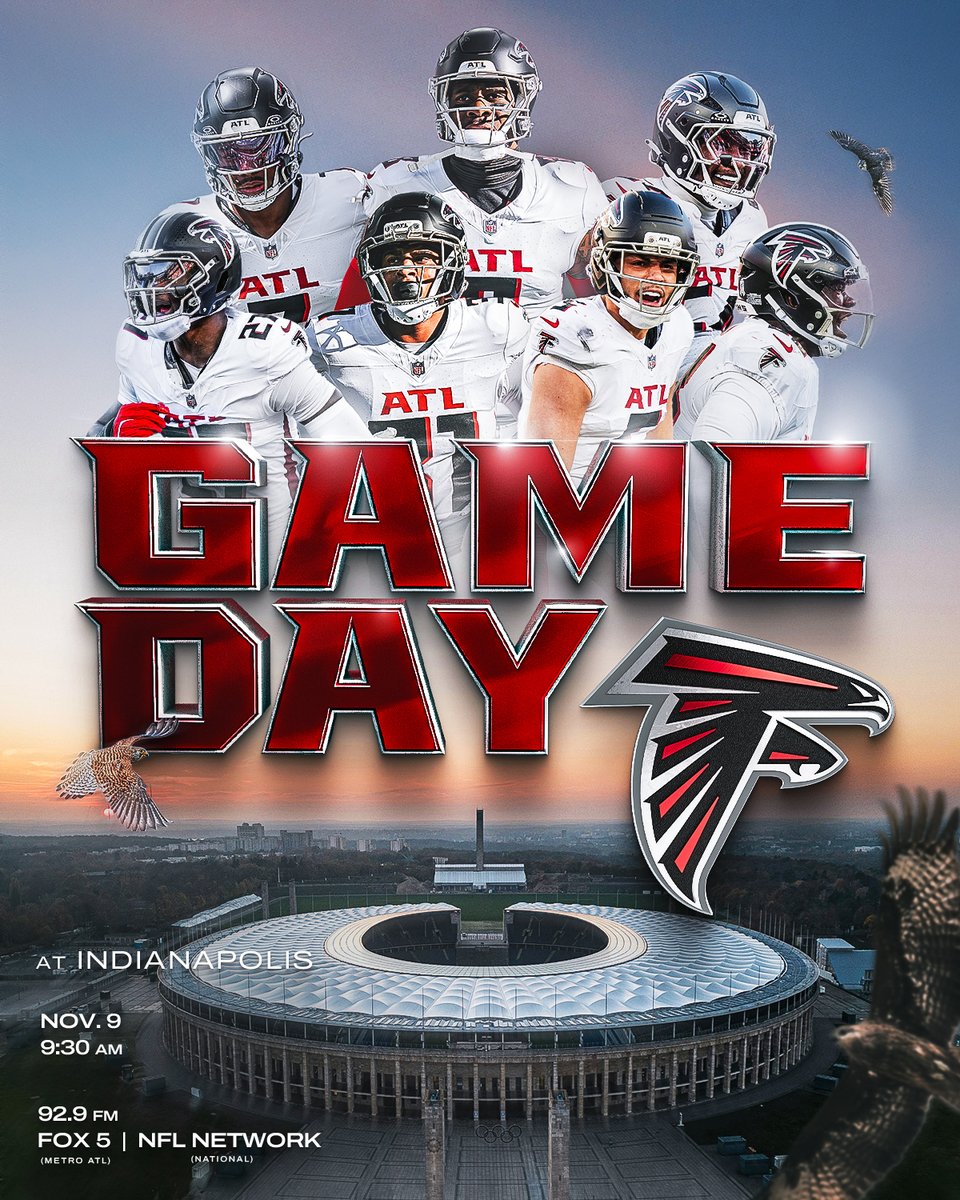 AtlantaFalcons's tweet image. Guten morgen, Dirty Birds!

It's GAME DAY in Berlin!