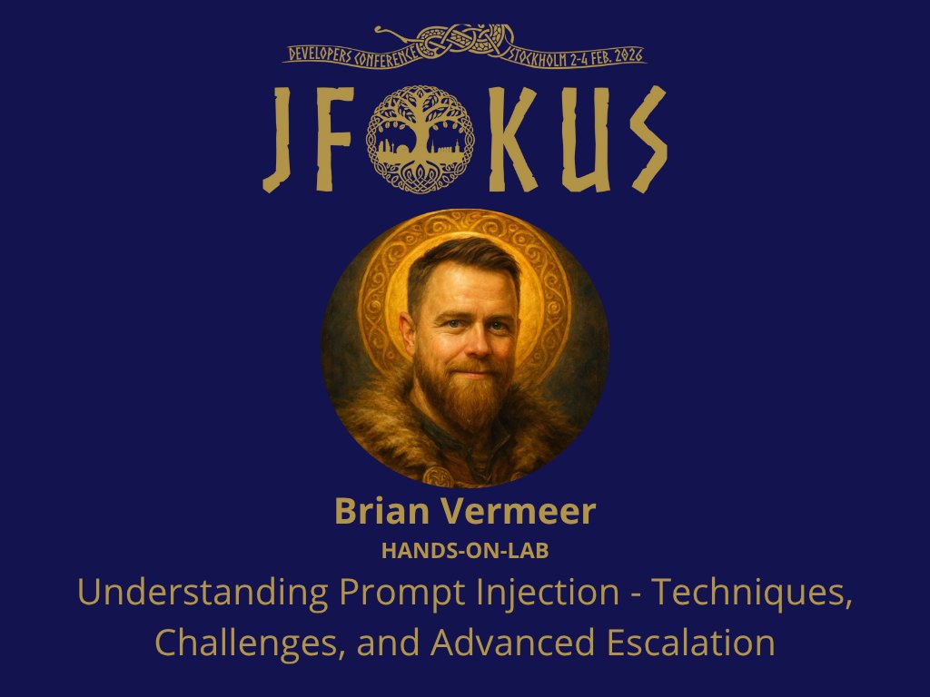 Jfokus's tweet image. 🛡️ Hands-on Lab: Understanding Prompt Injection with @BrianVerm  (Snyk).

Learn how attackers twist AI input - and how to outsmart the tricksters to keep your LLMs under control ⚔️
👉 jfokus.se

#Jfokus #DeveloperConference #AI #Security #PromptInjection #LLM…