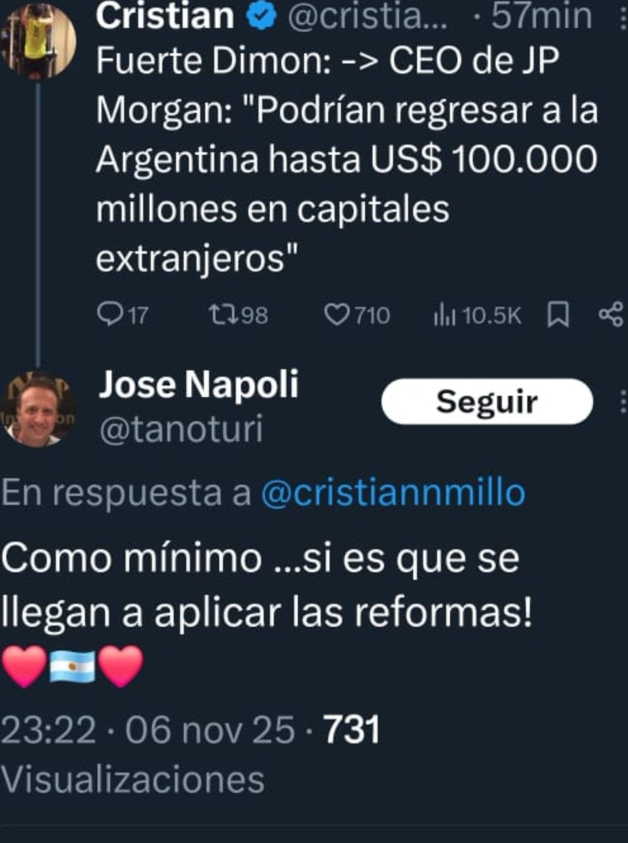 Cuando traes la tuya napoli? Y tu familia de chorros? Y vos teto?
<a href="/LuisCaputoAR/">totocaputo</a> 
Porque no empezas haciendo aparecer el oro?