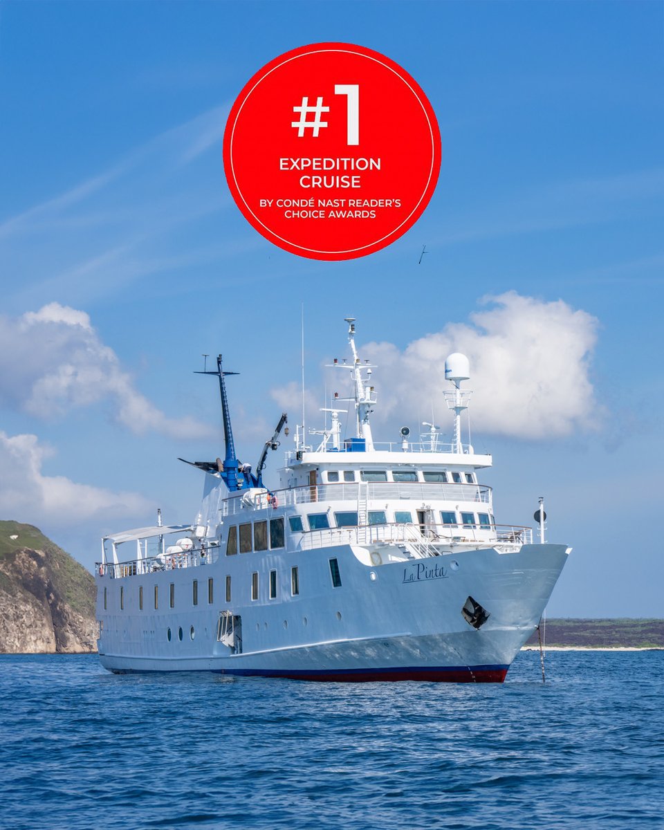 🏆 Recognized by <a href="/CNTraveler/">Condé Nast Traveler</a> as the #1 Expedition Cruise Line of 2025, <a href="/MetroTouring/">Metropolitan Touring</a> ´s Yacht La Pinta redefines what it means to explore the Galapagos Islands.

✨ Book your adventure today! bit.ly/3W9NkJy

#GalapagosCruise #ExploreEcuador #YourJourneyInspiresUs