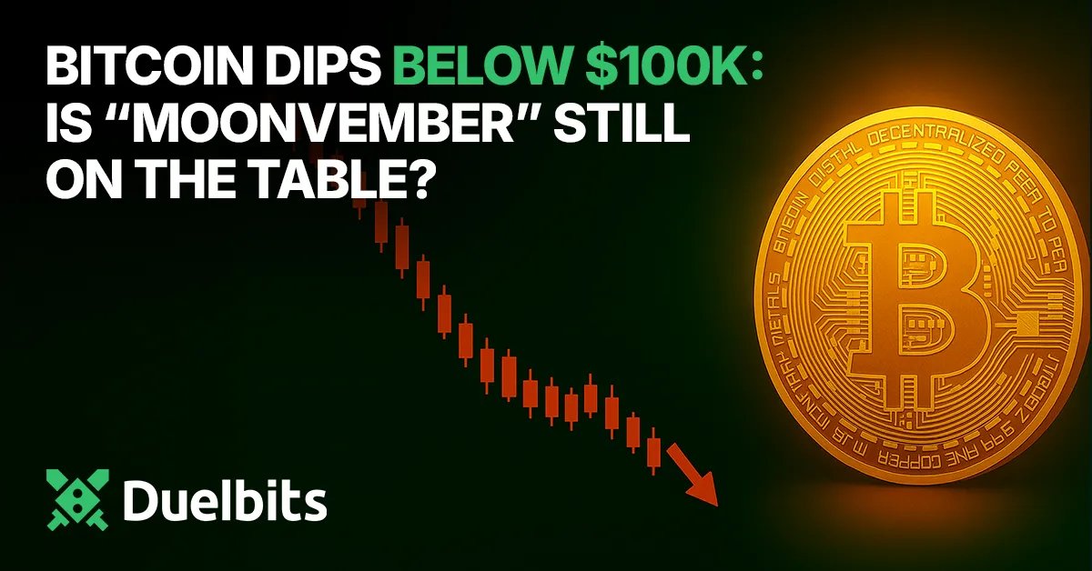 Bitcoin Dips Below $100K – Is “Moonvember” Still on the Table? 👀

After months of steady inflows and euphoric momentum, several forces collided in early November.

Read now 👉 bitcoinmagazine.com/sponsored/bitc…