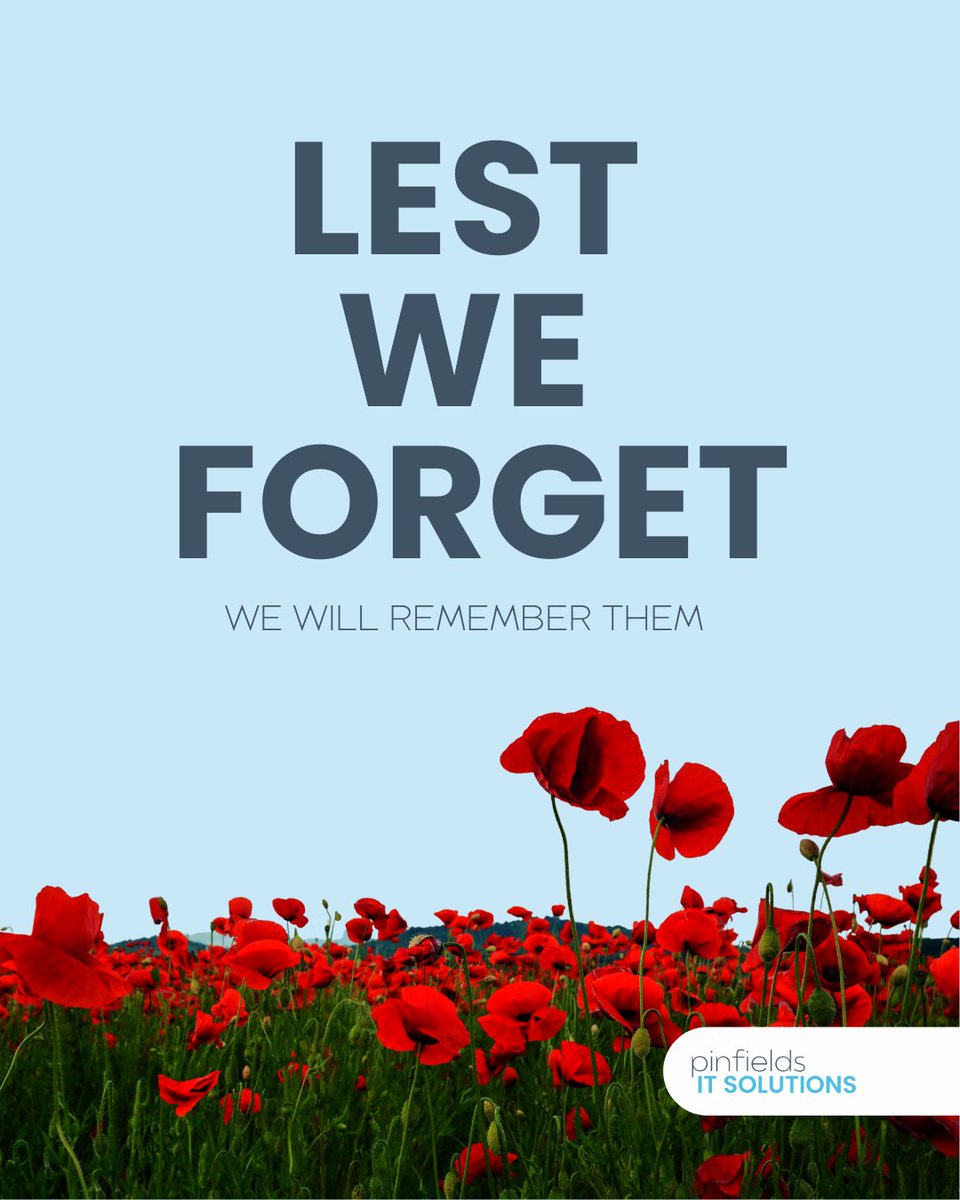PinfieldsIT's tweet image. Today we remember the brave men and women that served for our country and wear a poppy with pride to show our gratitude for a brighter future.

We will remember them ❤️

#remembranceday #lestweforget #HonoringHeroes