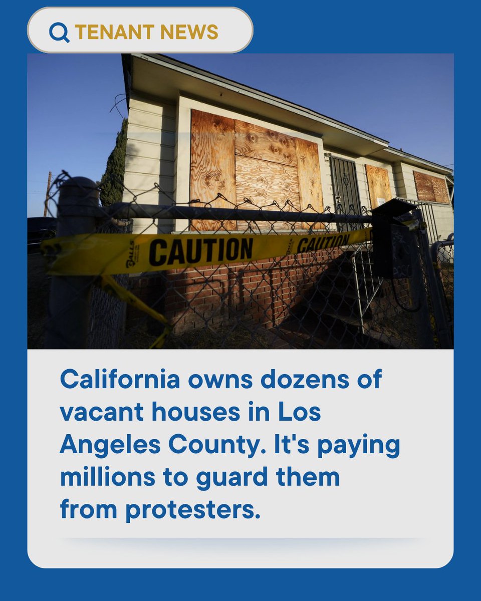 California has spent $17 million to guard dozens of vacant homes in LA —homes that sit idle while people are unhoused and rents soar. Wouldn't it make more sense to turn these properties into social housing instead? 🤷🏽‍♀️

politico.com/news/2025/11/0…