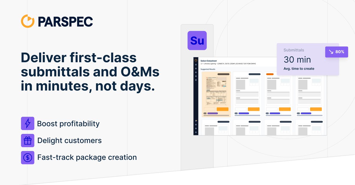 hello_parspec's tweet image. Streamline Your Submittals &amp;amp; O&amp;amp;M Packages
No more delays, no more errors - just faster, cleaner, and more organized submittals.
Want to see how it works?
👉 Book a Demo - hubs.ly/Q03Rhs1j0