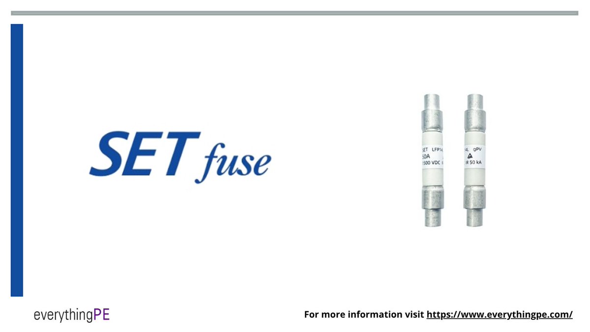 everything_PE_'s tweet image. 🛡️ SET Electronics Presents LFP14L-40A15-CF: Solar fuse for photovoltaic combiner boxes and inverters.
Protect your solar edge with precision.

Learn more: ow.ly/CBTs50XnNH9

#setelectronics #solarfuse #renewableenergy #powerelectronics #engineering #energy