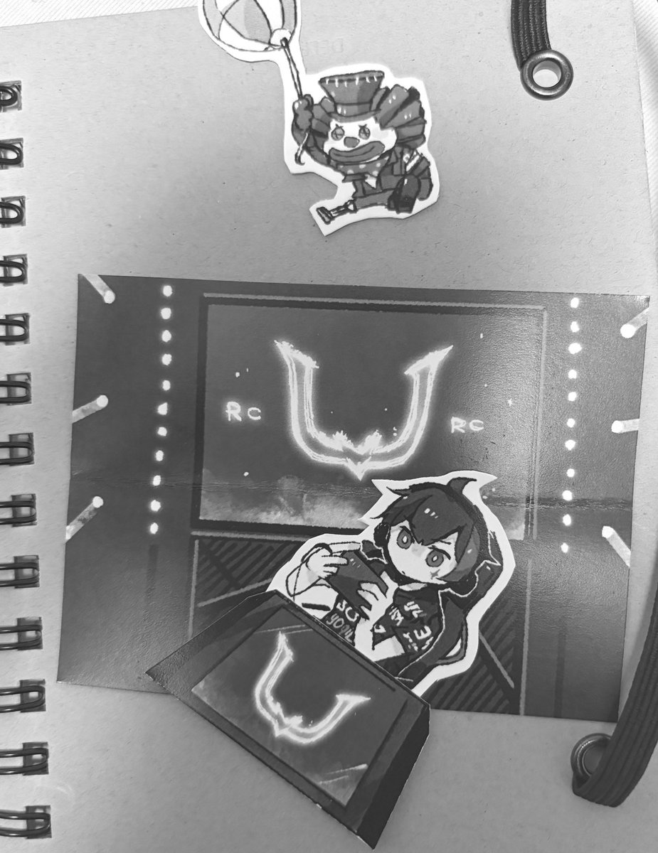 手作り額付き作品 title「ひらめきニャンコ」 手作り額付き作品 title